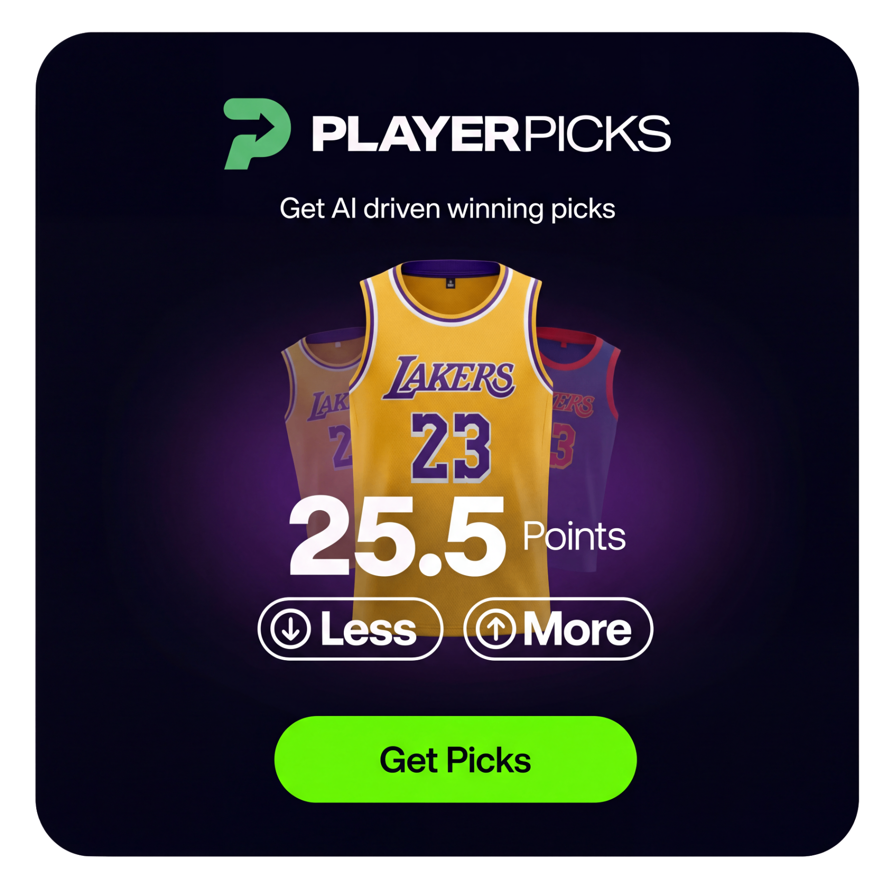 Player Picks - Get AI driven winning picks