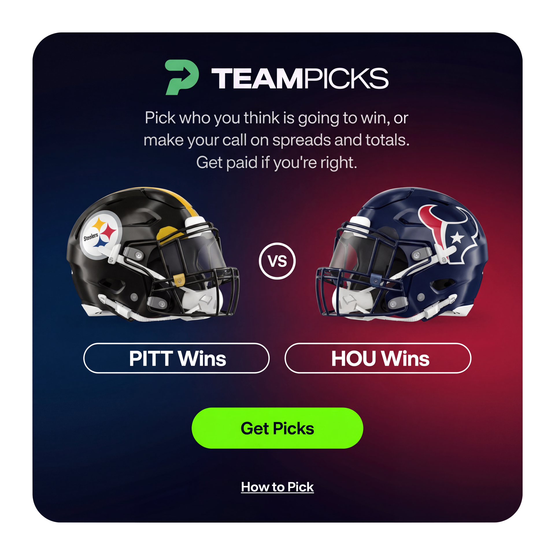 Team Picks - Pick who you think is going to win
